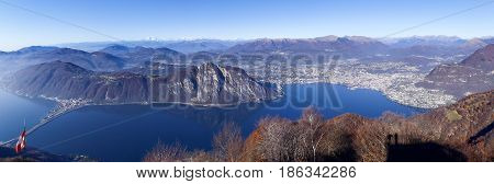Italian Balcony With Views Of Lake Lugano
