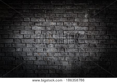 Old Brick Wall Texture Grunge Background With Vignetted Corners