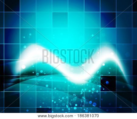 Shiny wave, magic light efffect abstract background
