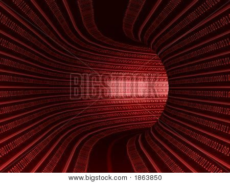 Digitale Tunnel - conceptuele afbeelding