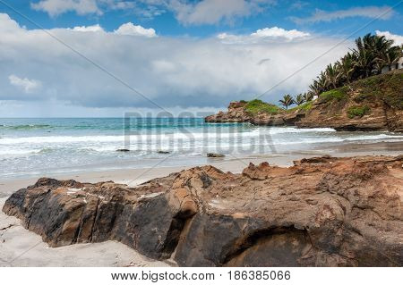 Small Charming Fishing Village Of Mompiche, Ecuadorian Pacific Coastline