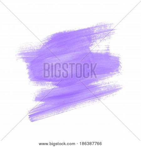Vector hand painted dry brush style stain. Colorful painted stroke for backdrop.