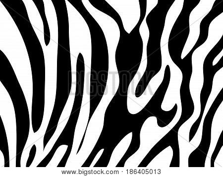 zebra texture Black and White abstract illustration