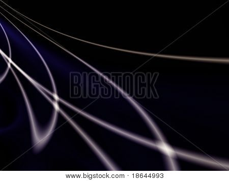 Imagen fractal de luz dispersada en un show de luces láser abstracta.