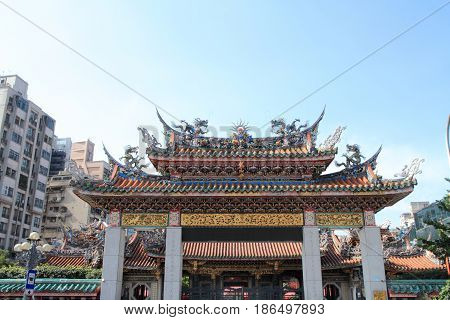 Longshan Temple In Taipei, Taiwan