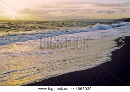 Zonsondergang Porthleven Sands