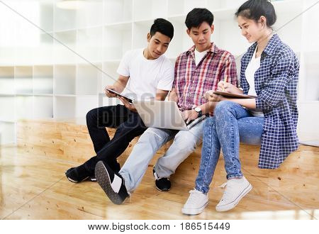 Graphic Designer Team, Student Group , Business Team Meeting.