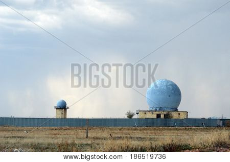Area 35.(Ploshadka 35 ru.)Sary Shagan.Former Soviet  anti-ballistic missile testing range.Kazakhstan.May 6, 2017.Sary Shagan.Kazakhstan