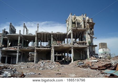 Area 35.(Ploshadka 35 ru.)Sary Shagan.Former Soviet  anti-ballistic missile testing range.Kazakhstan.May 6, 2017.Sary Shagan.Kazakhstan