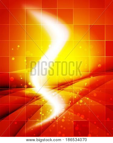 Shiny wave, magic light efffect abstract background