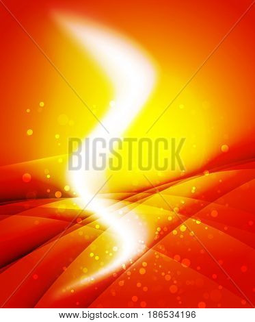 Shiny wave, magic light efffect abstract background