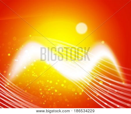 Shiny wave, magic light efffect abstract background