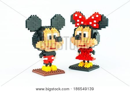 Mickey And Minnie Mouse Micro Blocks