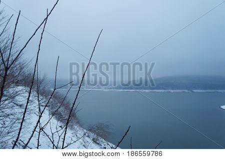 Mavrovo, the artificial lake in Macedonian republic