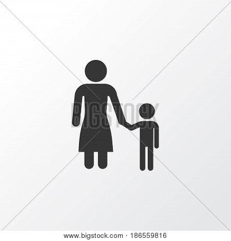 Child Icon Symbol. Premium Quality Isolated Madame Element In Trendy Style.