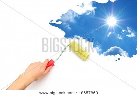孤立したプラテンと空。デザインの要素です。