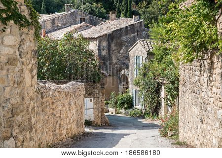 French village in Provence bathed in summer sun