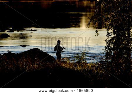 Pesca al tramonto