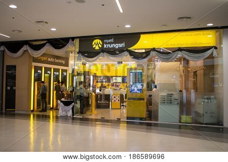 Bank Of Ayudhya Shop Inside Of Central Festival Chiangmai.