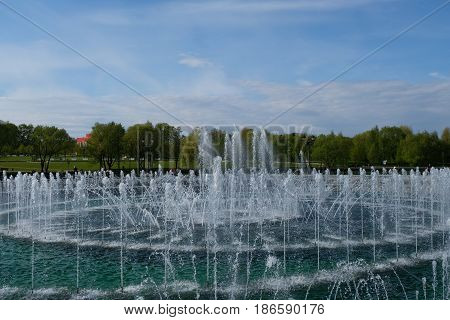 Inside a fountain complex - Tsaritsyno park - Moscow, Russia