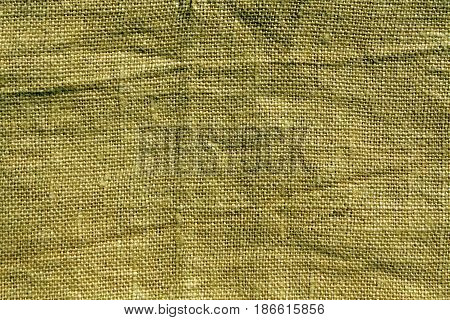Yellow Hessian Sack Cloth Texture.