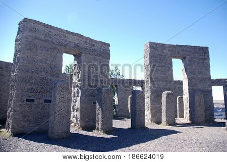 Pillars at Maryhill Stonehenge in Maryhill, Washington
