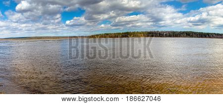 Russia. Leningrad region. The village of Loseva. The Vuoksa River