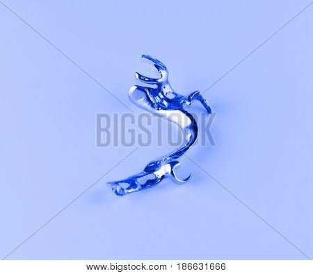 arc prosthesis frame is made of a metal alloy in dental laboratory