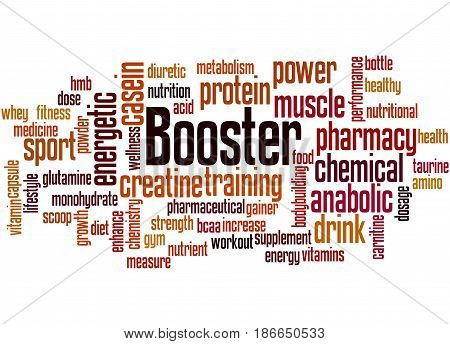 Booster, Word Cloud Concept