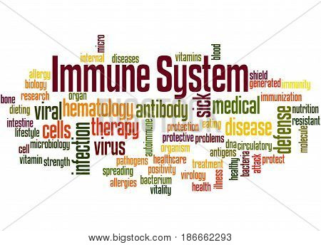 Immune System, Word Cloud Concept 4