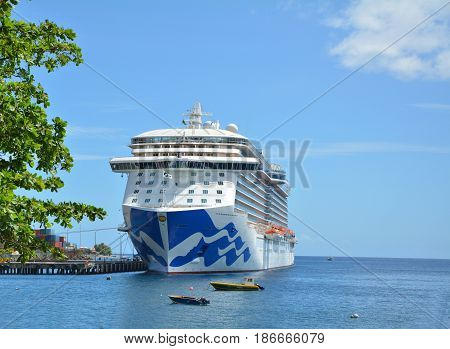 Royal Princess Ship In Dominica