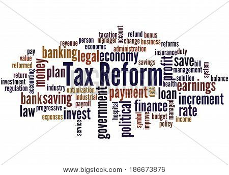 Tax Reform, Word Cloud Concept 2