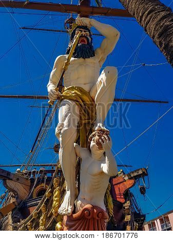 Galleon Neptun In Genoa Port