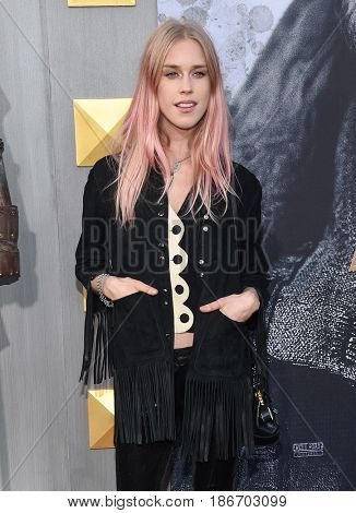 LOS ANGELES - MAY 08:  Mary Charteris arrives for the 'King Arthur: Legend Of The Sword