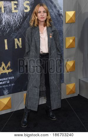 LOS ANGELES - MAY 08:  Josephine de La Baume arrives for the 'King Arthur: Legend Of The Sword