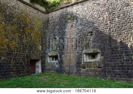 Neuf Brisach France - july 23 2016 : the fortification in summer