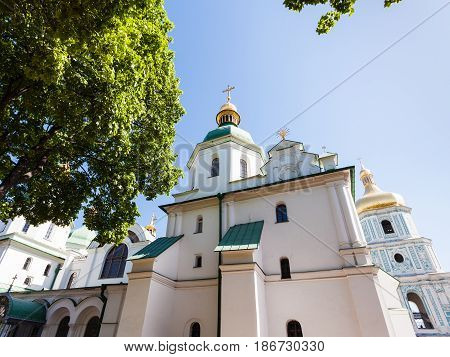 Edifice Of Saint Sophia Cathedral In Kiev City