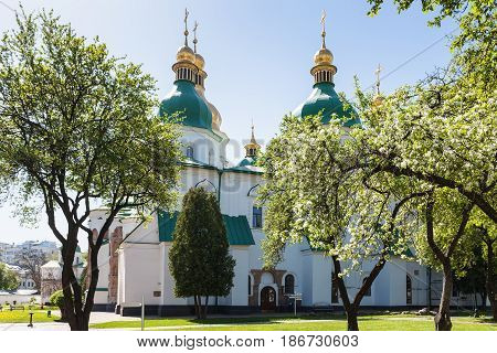 Building Of Saint Sophia Cathedral In Kiev City