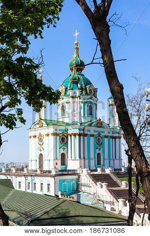 St Andrew's Church In Kiev City
