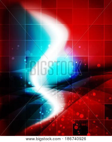 Shiny wave, magic light efffect abstract background