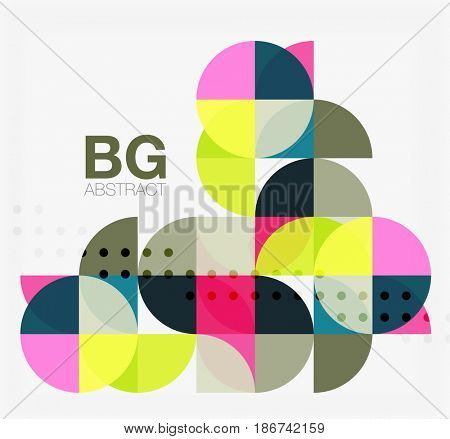  modern elegant circle banner. template background for workflow layout, diagram, number options or web design