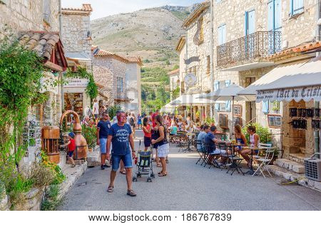 Street View Of Gourdon, South France