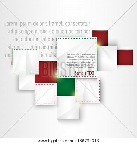 Modern Design template for infographics graphic or website layout vector