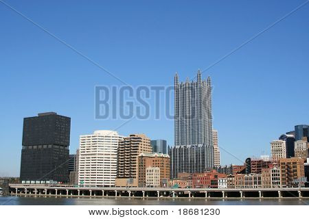Horizonte de Pittsburgh do Monte Washington