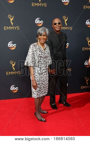 LOS ANGELES - SEP 18:  Cicely Tyson, escort at the 2016 Primetime Emmy Awards - Arrivals at the Microsoft Theater on September 18, 2016 in Los Angeles, CA