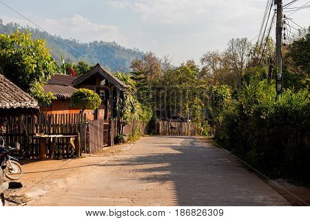 Soppong Village In Noth Thailand