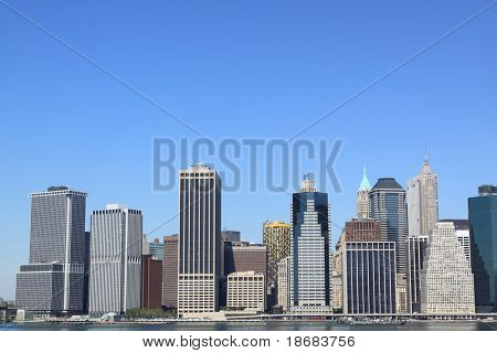 niedrigere Skyline von Manhattan, New York city