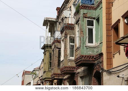Old Buildings In Balat District, Istanbul