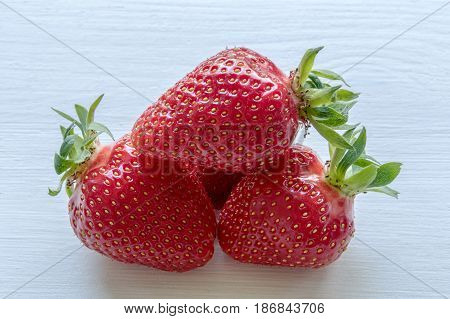 Strawberry On A White Background