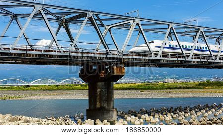 View Of Mt Fuji And Shinkansen